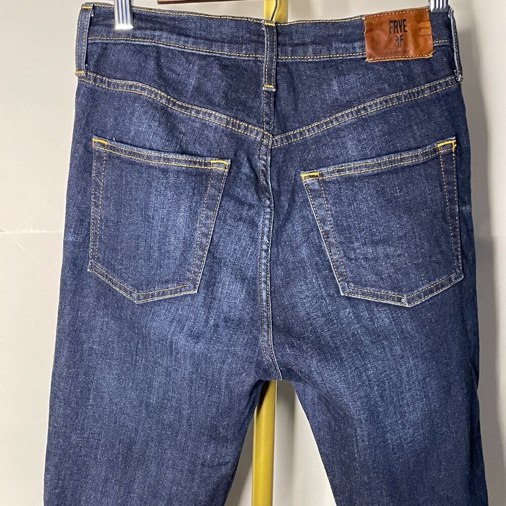 Frye Blue Straight Leg Jeans Size 30 Classic Bue Denim - Picture 4 of 12